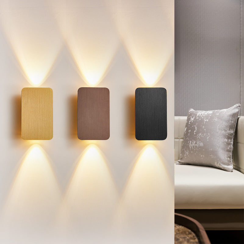 Ozawa Modern Square Indoor Wall Lamp Metal/Acrylic Bedroom 