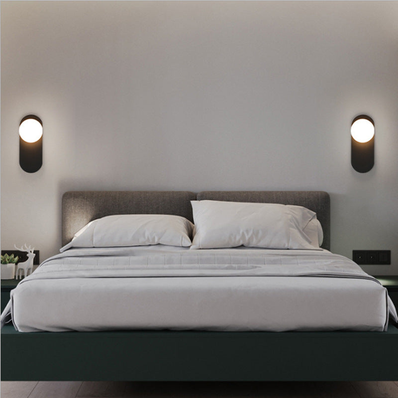 Valentina Modern LED Wall Lamps Indoor Black/Gold Glass Bedroom/Living Room 