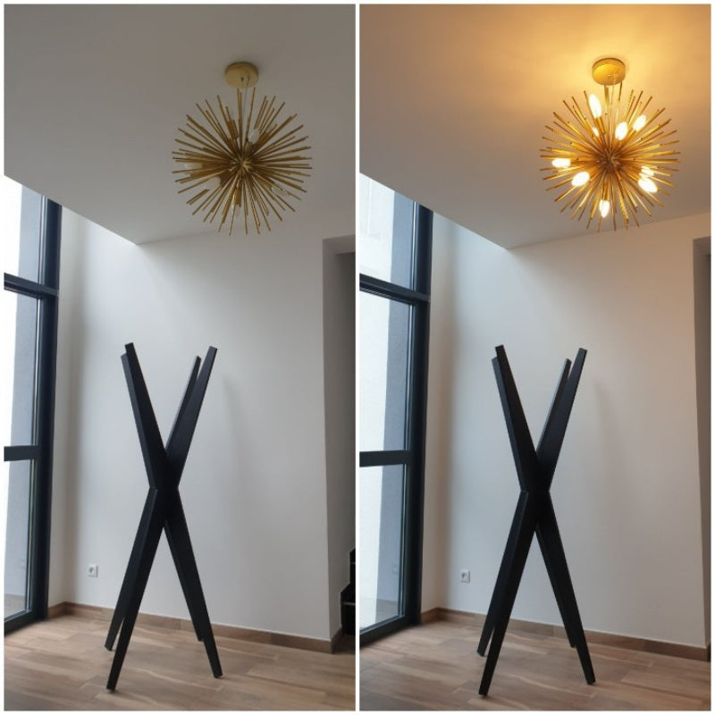 Colon Modern LED Chandeliers Gold Metal Dining Room/Living Room/Bedroom 