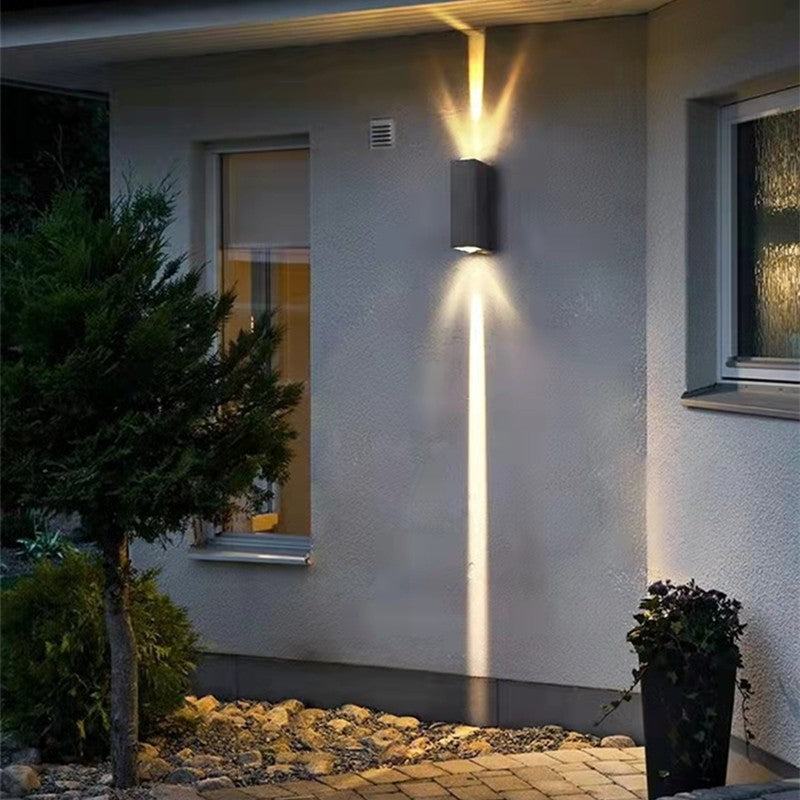 Orr Modern Waterproof Square Black LED Outdoor Wall Lamp