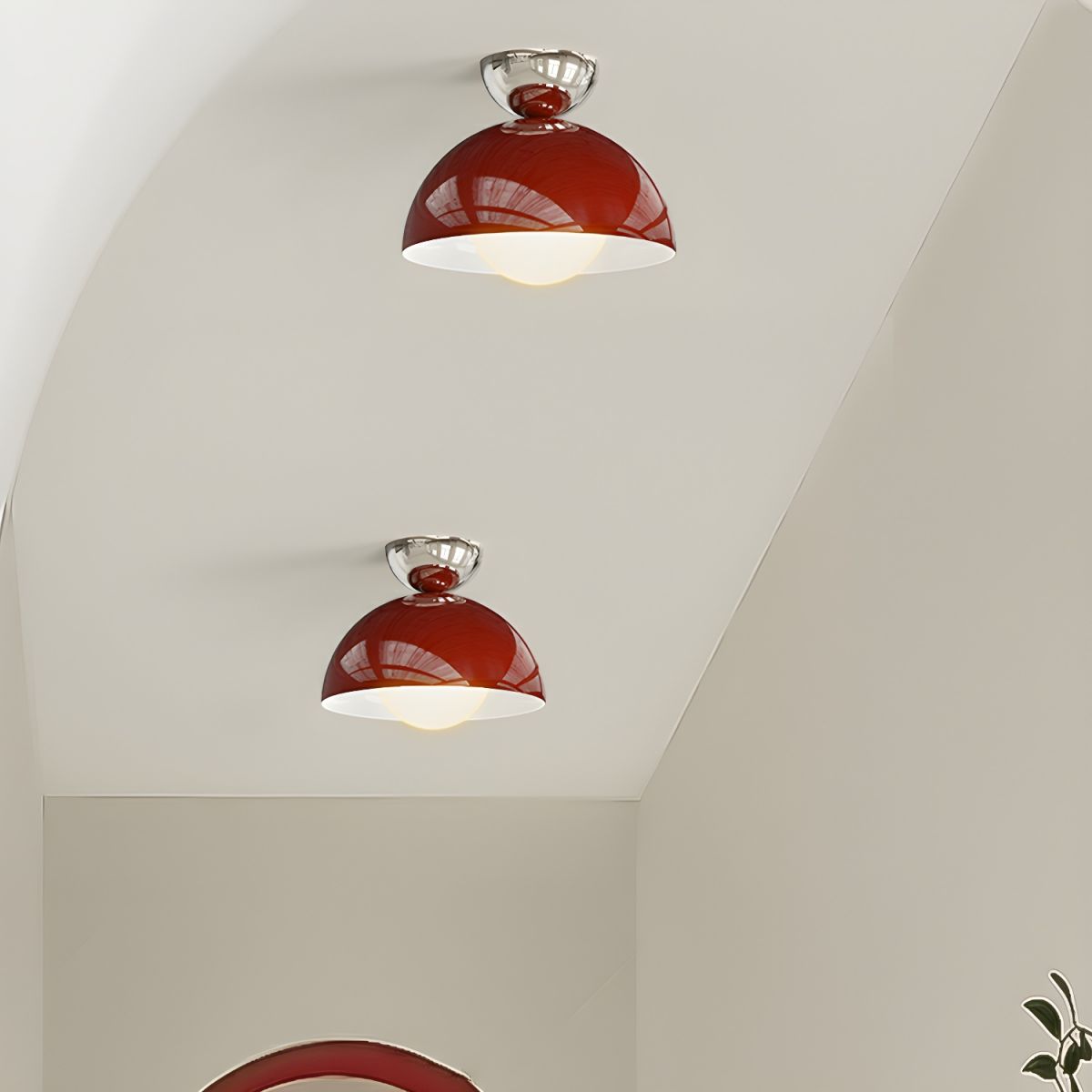 Valentina Simple Modern LED Flush Mount Ceiling Light Metal Balcony