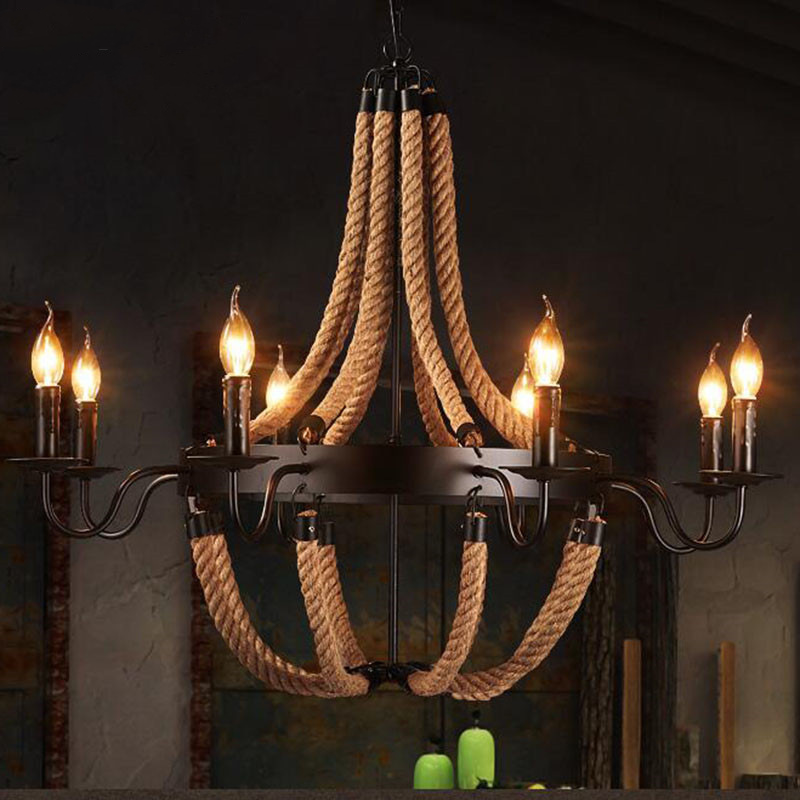Epoch Vintage Loft Yarn Pendant Lamp Metal Restaurant/Bar/Living Room 
