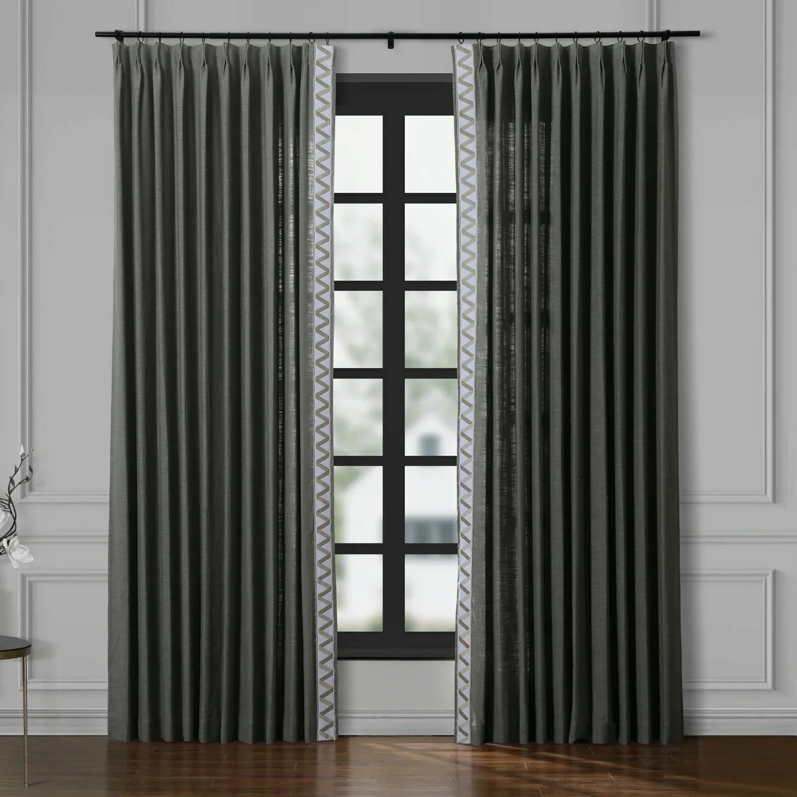 Loomy Modern 38 Colors Polyester Linen Sheer Curtains Living Room/Bedroom 