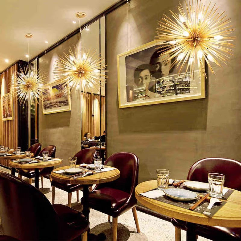 Colon Modern LED Chandeliers Gold Metal Dining Room/Living Room/Bedroom 