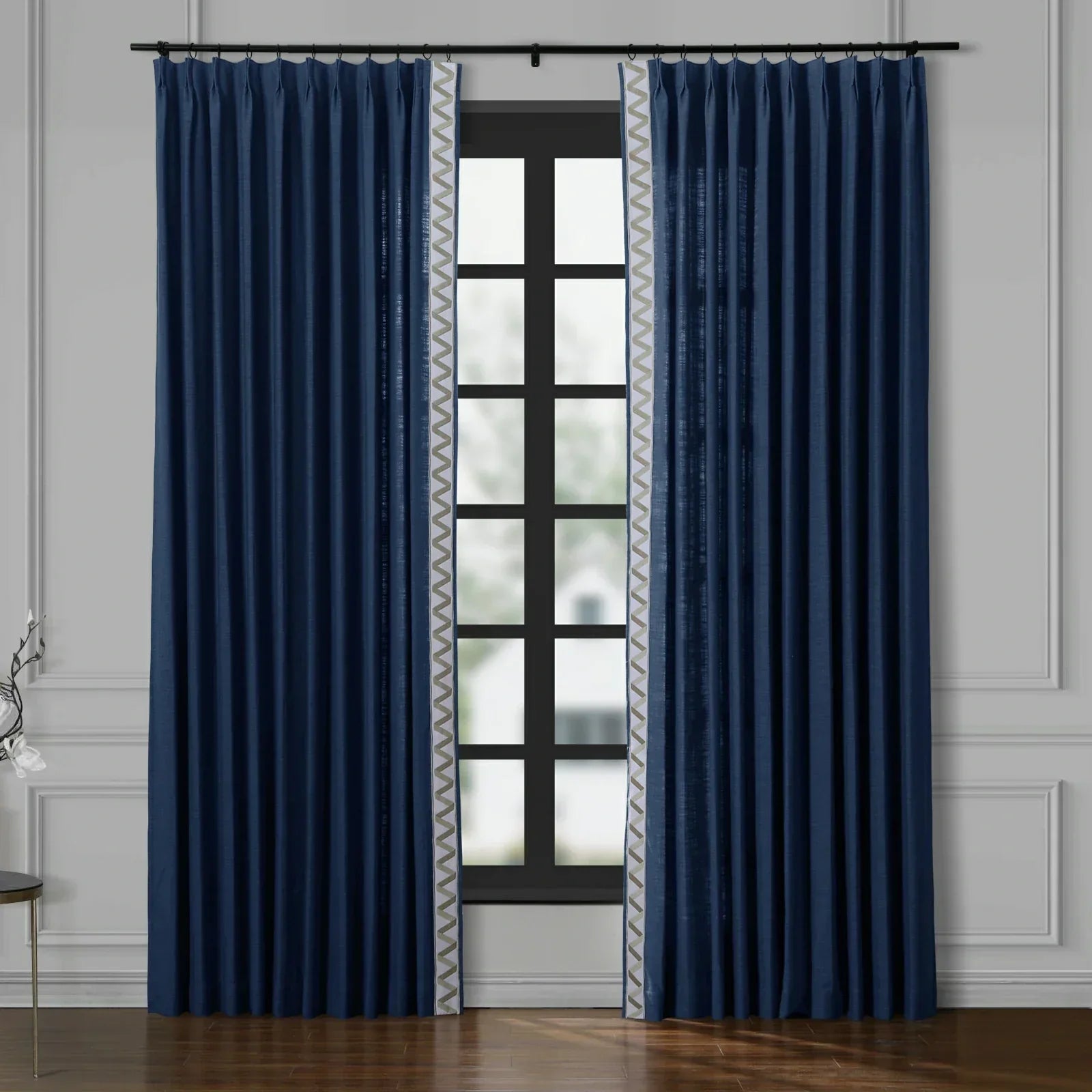 Loomy Modern 38 Colors Polyester Linen Sheer Curtains Living Room/Bedroom 