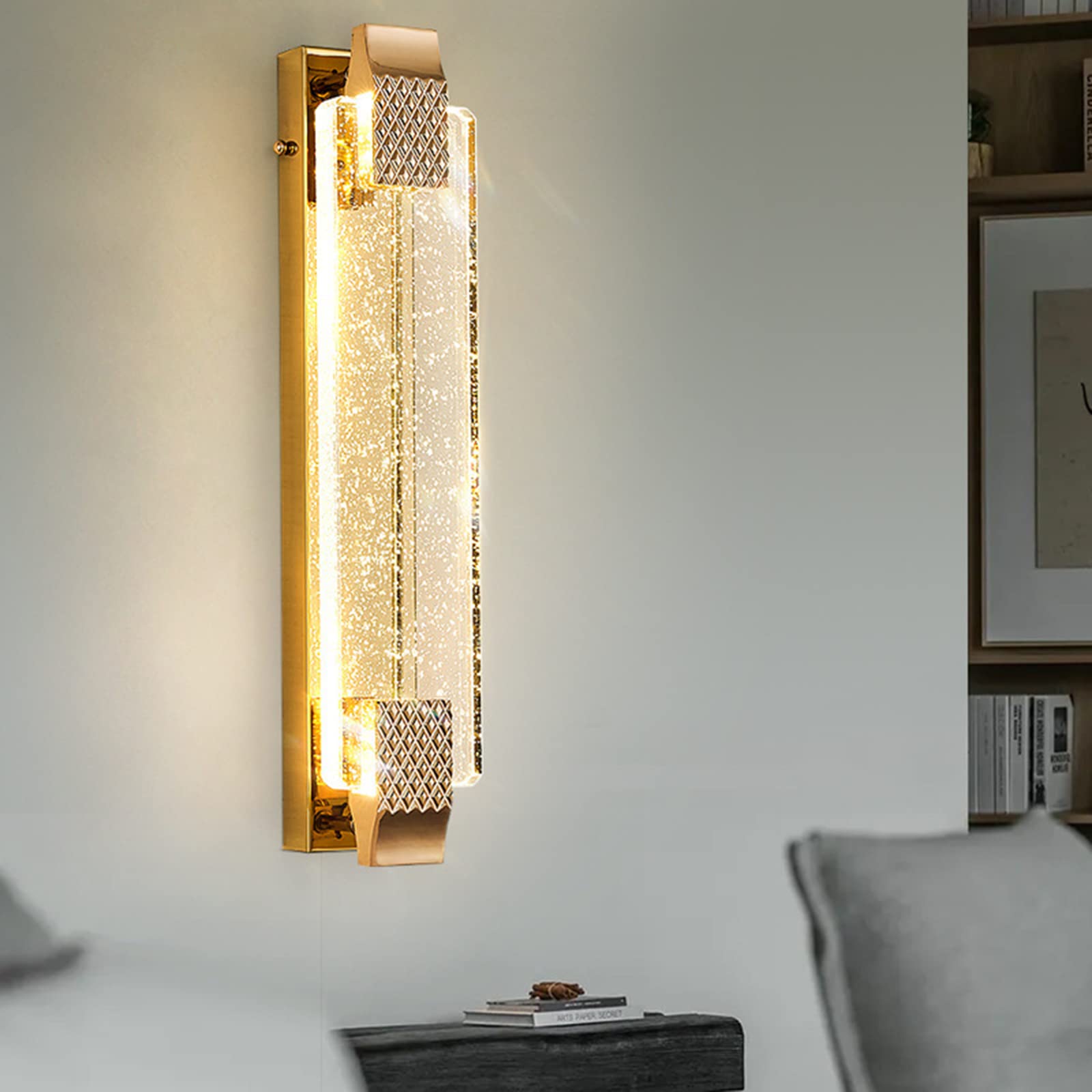 Kajetan Modern Wall Lamp Indoor Metal/Glass Living Room/Dining Room 