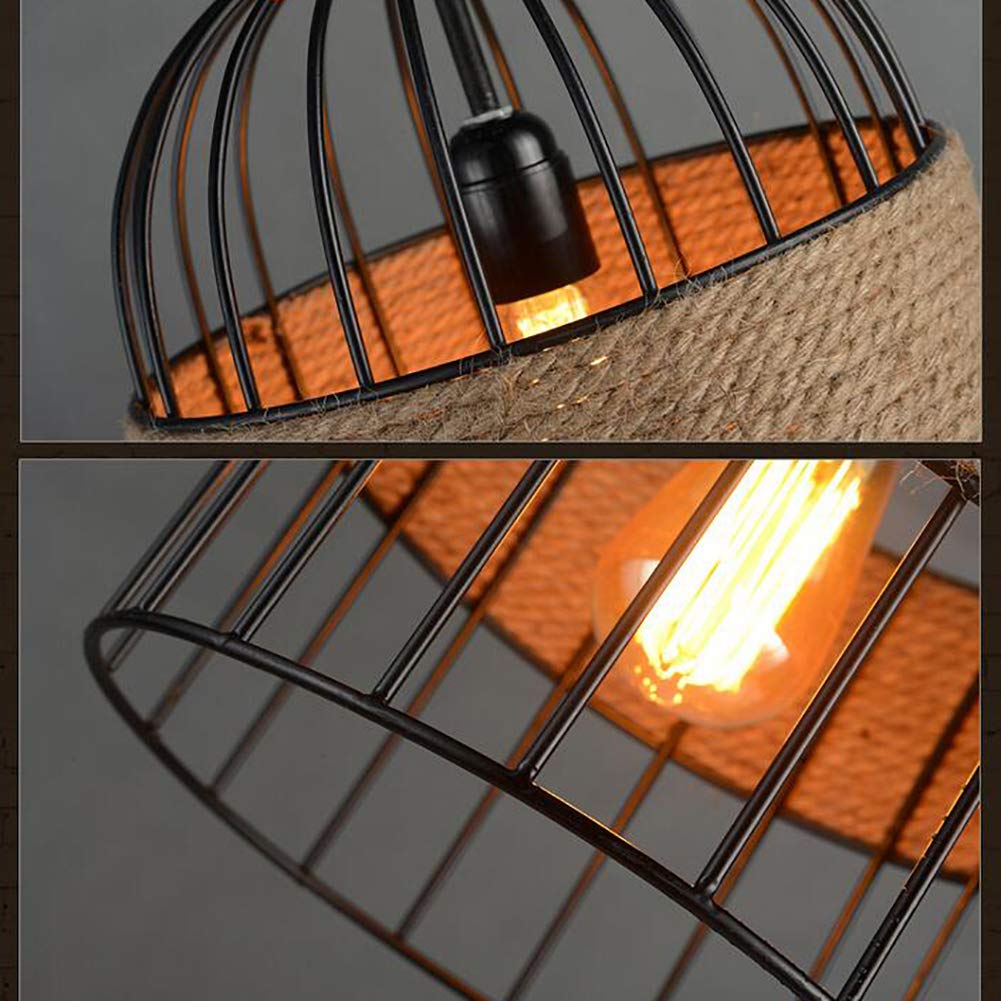Epoch Design LED Birdcage Pendant Lamp Metal/Rope Café/Bar/Restaurant