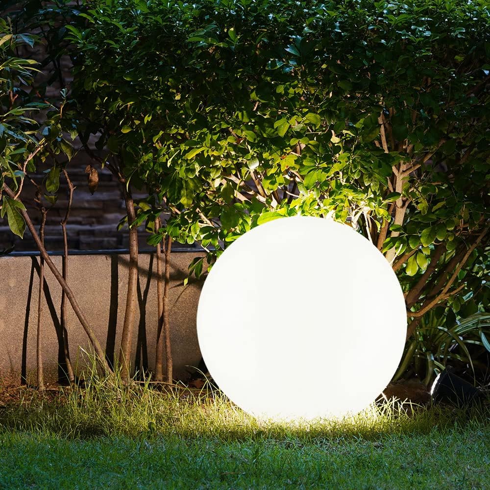 Sumait LED Neon Colored Spherical Outdoor Light PVC Floor Lamp Remote Control