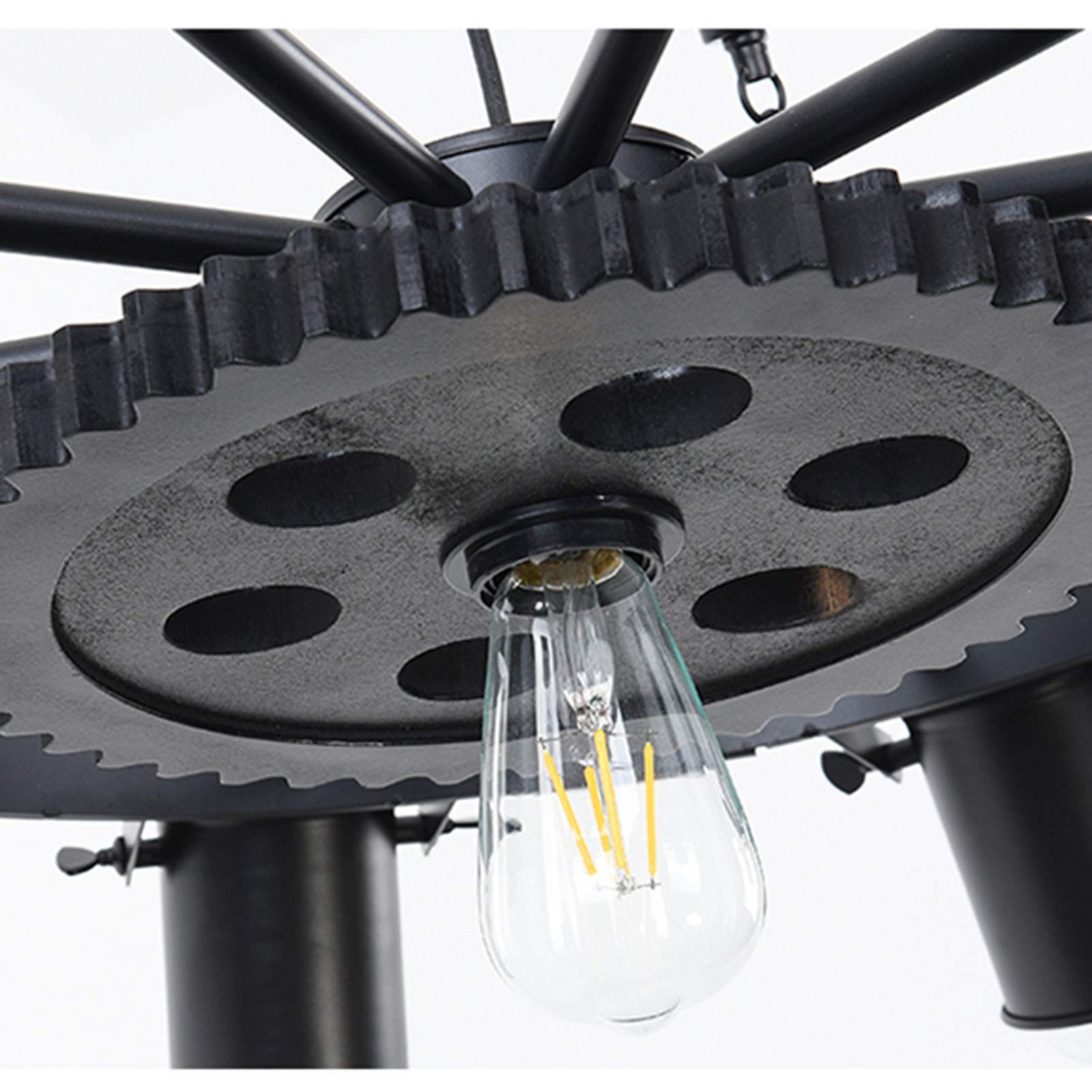 Epoch Modern LED Pendant Lamp Black Metal/Rope Café/Bar/Living Room