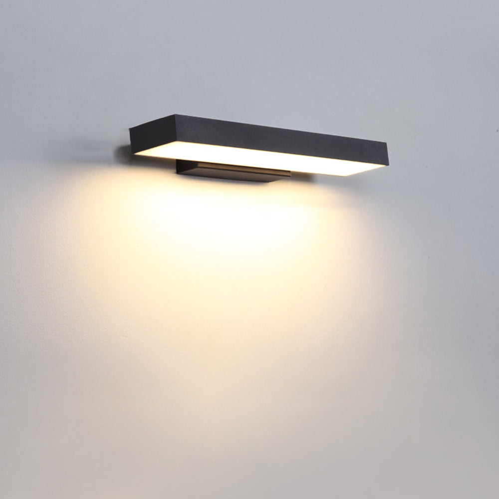 Edge Moderne Udendørs Væglampe Sort/Hvid Metal/Akryl Have