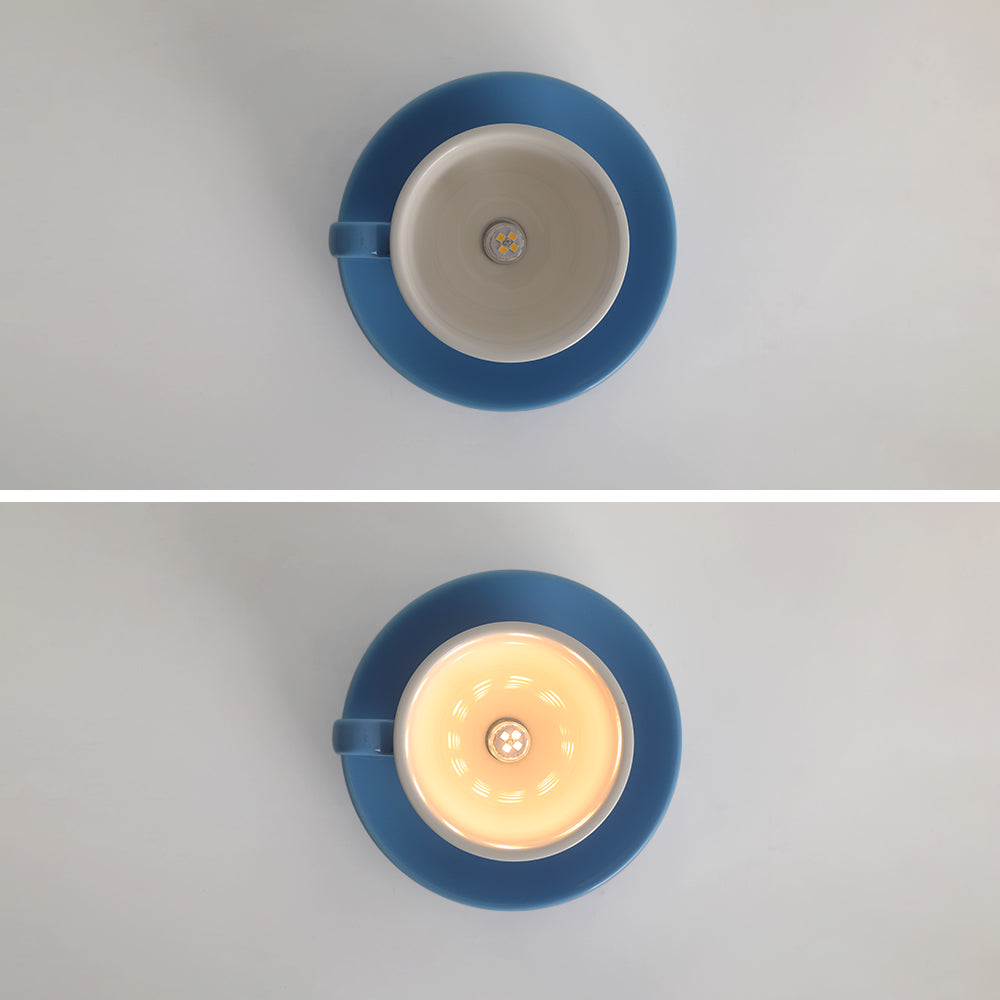 Morandi Moderne Kaffekopper Keramik Loftlampe, Blå/Lyserød/Gul