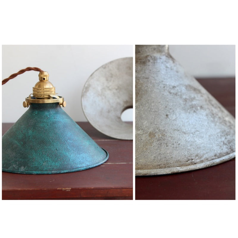 Alessio Vintage LED Rustic Pendant Lamp Metal Blue Kitchen Balcony 