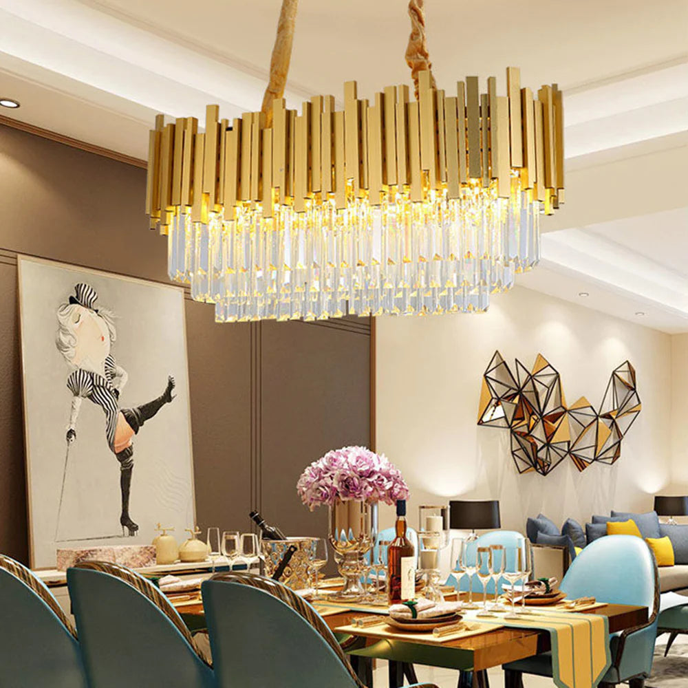 Nordic Postmodern luxury crystal pendant lamp for dining room &amp; living room 