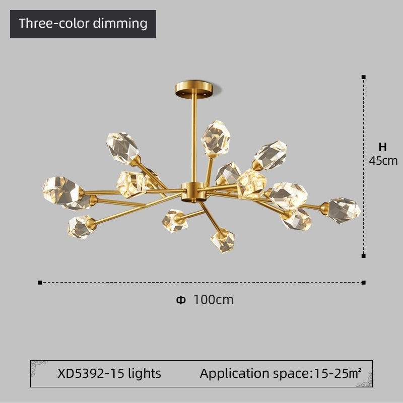 Modern LED Lysekroner Krystal Pendellampe - Las Sola-DK