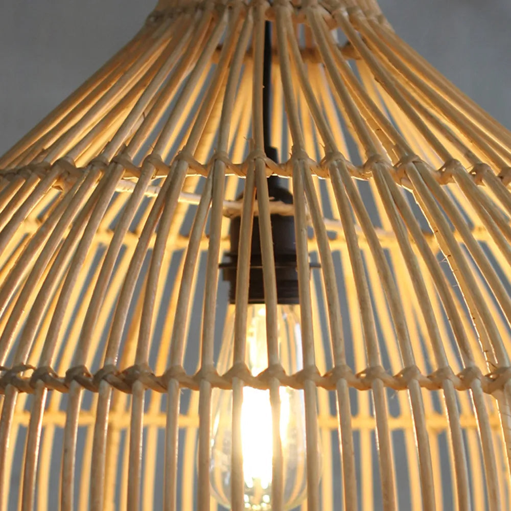 Muto Japanese Creative Pendant Lamp Rattan Dining Room/Wall Lamp 