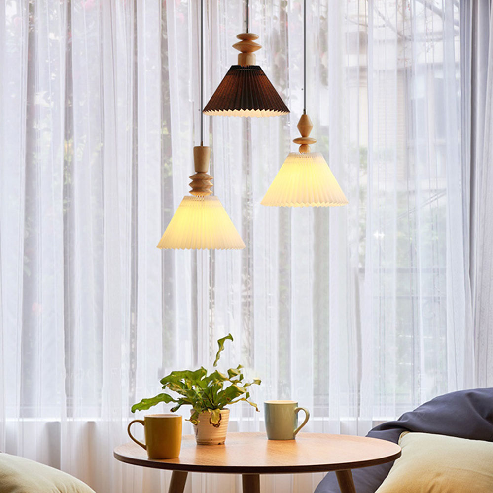 Creative Pleated Pendant Light for Kitchen Island