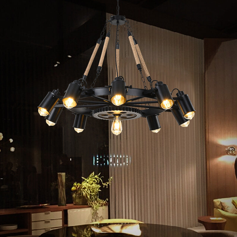 Epoch Moderne LED Pendellampe Sort Metal/Reb Café/Bar/Stue