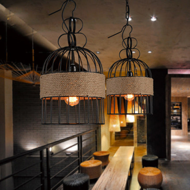 Epoch Design LED Fuglebur Pendellampe Metal/Reb Café/Bar/Restaurant