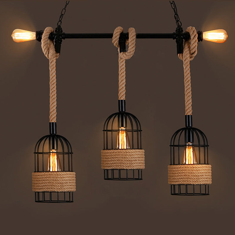 Epoch Retro LED Pendant Lamp Black Metal Cafe/Bar/Dining Room 