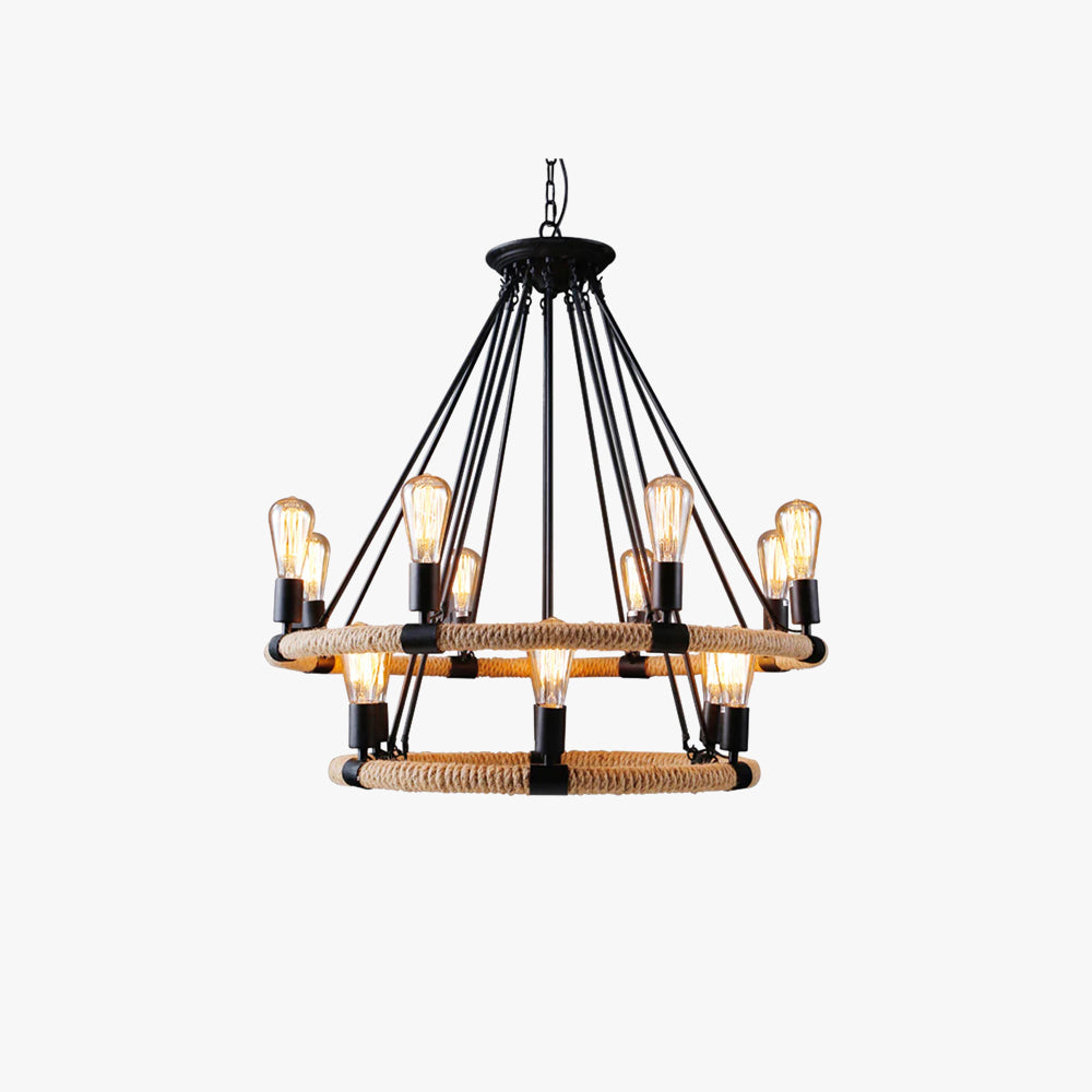 Epoch Design LED Pendant Lamp Black Metal Dining Room/Living Room 