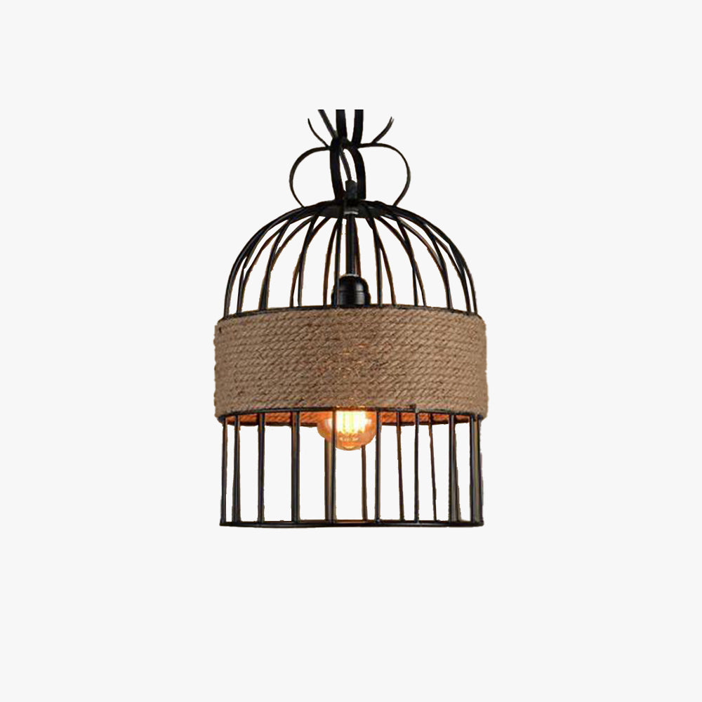 Epoch Design LED Birdcage Pendant Lamp Metal/Rope Café/Bar/Restaurant
