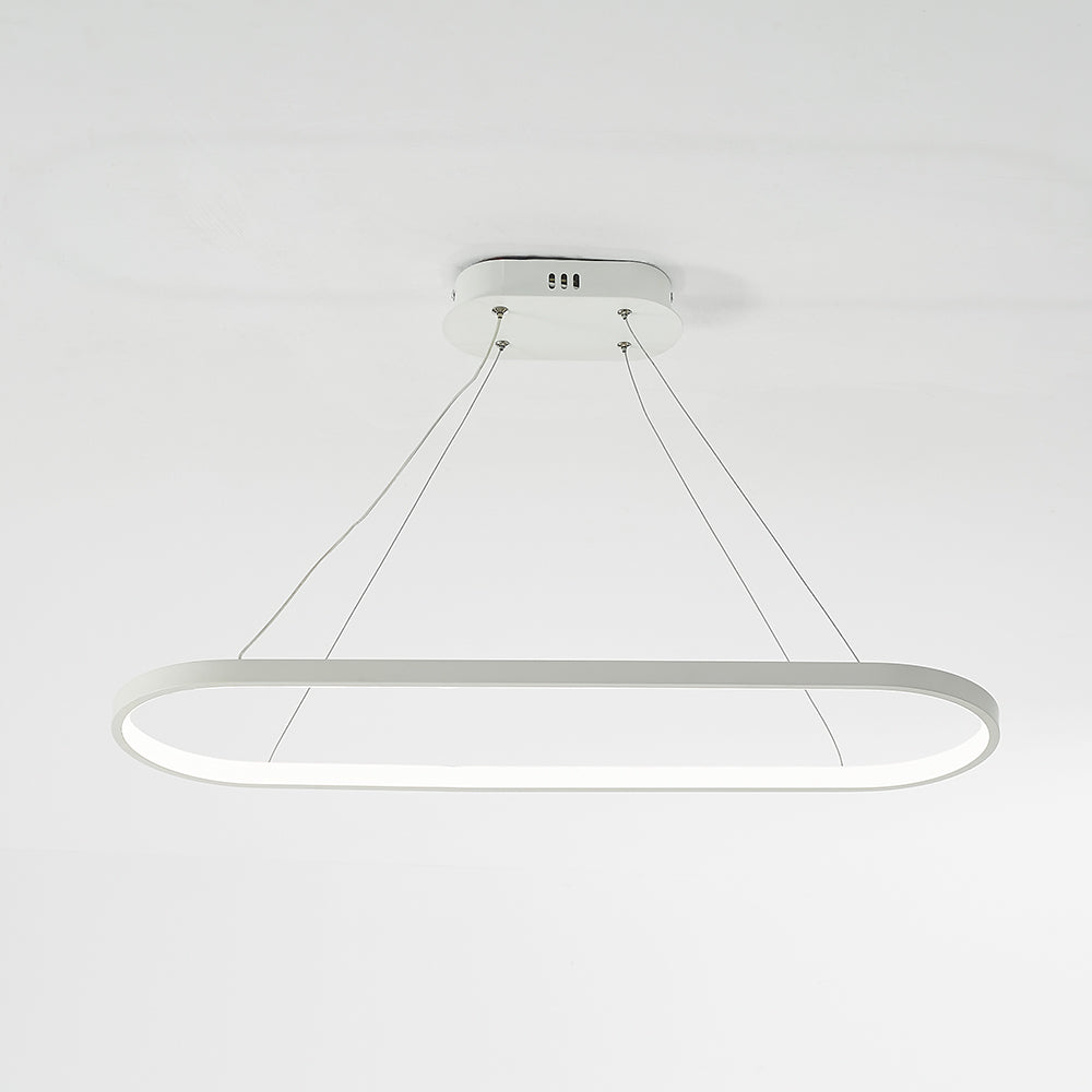 Edge Modern Pendant Lamp Oval, 3 Colours, Bedroom/Living Room 