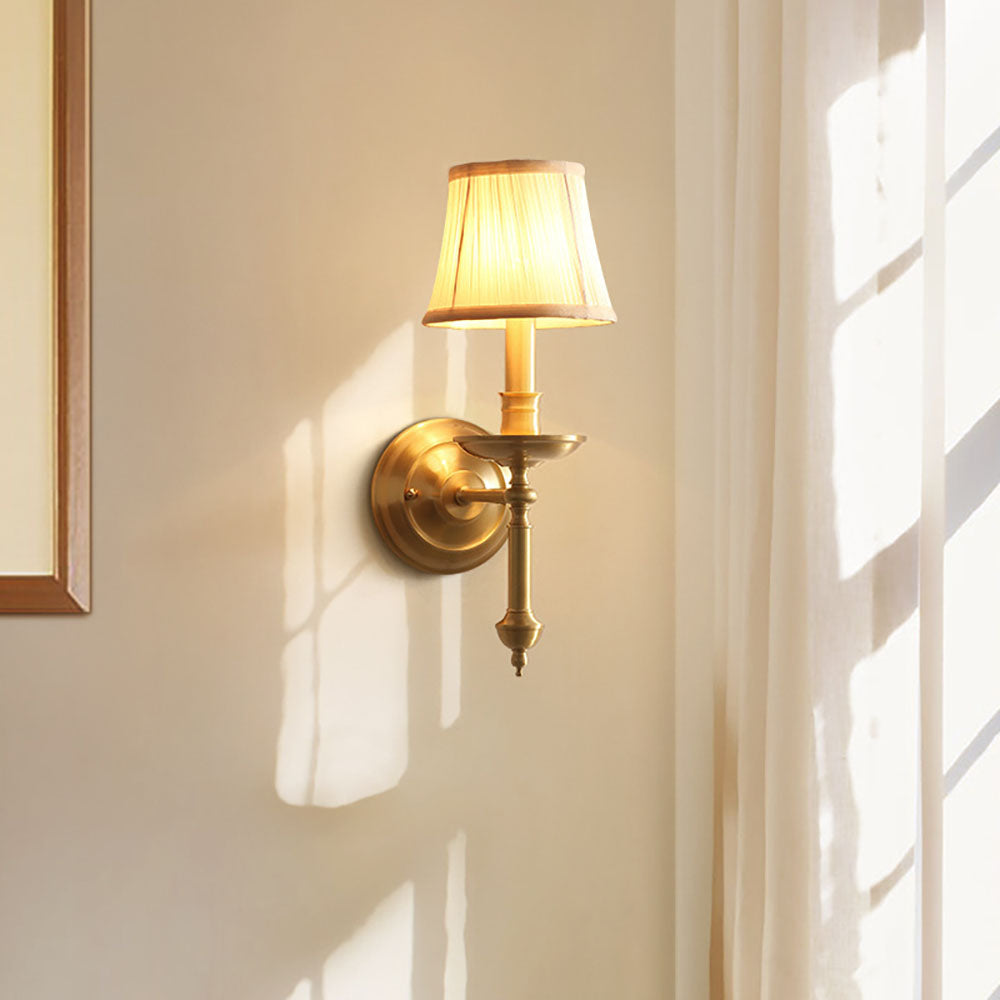 Eryn Metal Fabric Vanity Wall Lamps Indoor Bedroom/Dining Room 