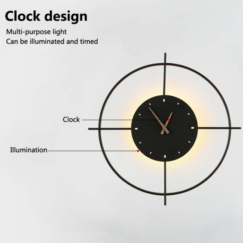 Nielsen Wall lamp Clock, Circle