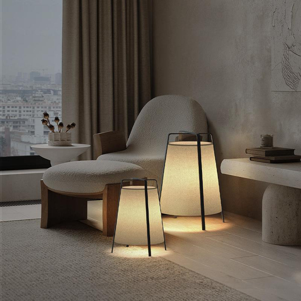 Renée Modern Minimalist Fabric Floor Lamp, Bedroom/Living Room