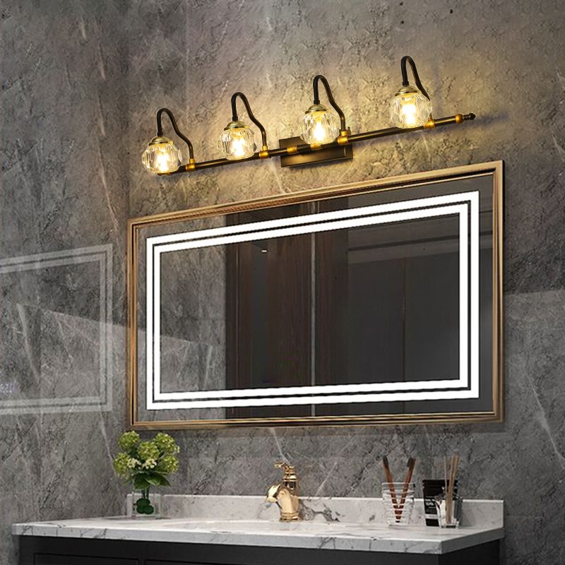 Kristy Black Mirror Front Mirror Lamp for Bathroom
