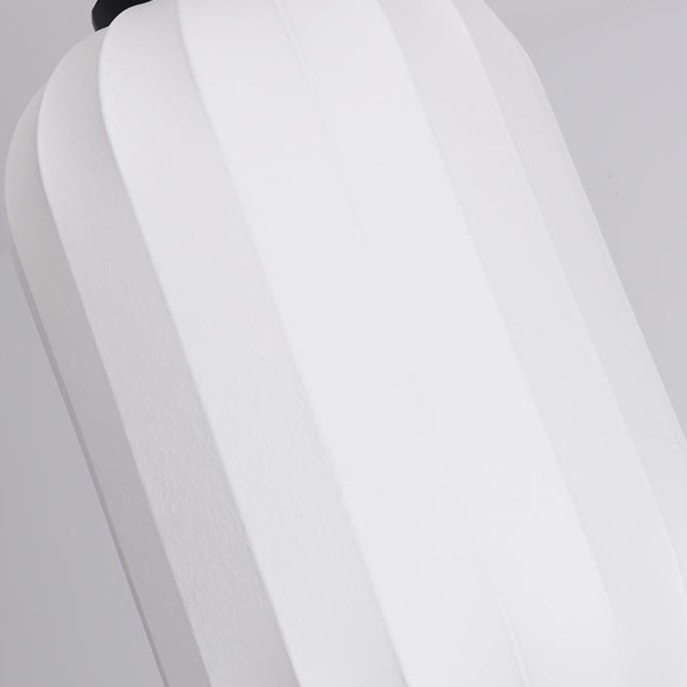 Renée Modern Pendant Lamp in Artificial Silk, White