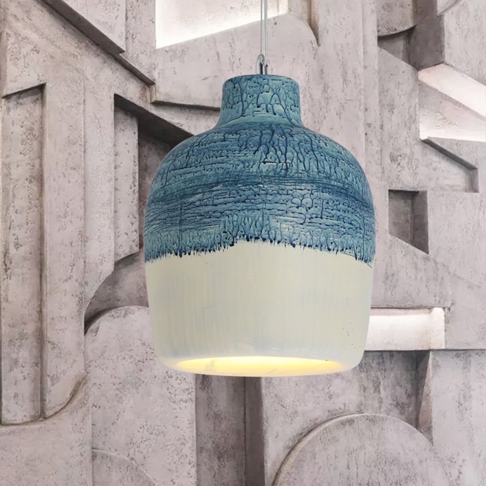 Byers Jar-shaped Pendant Lamp, Resin, DIA 30CM, 4 Colours 