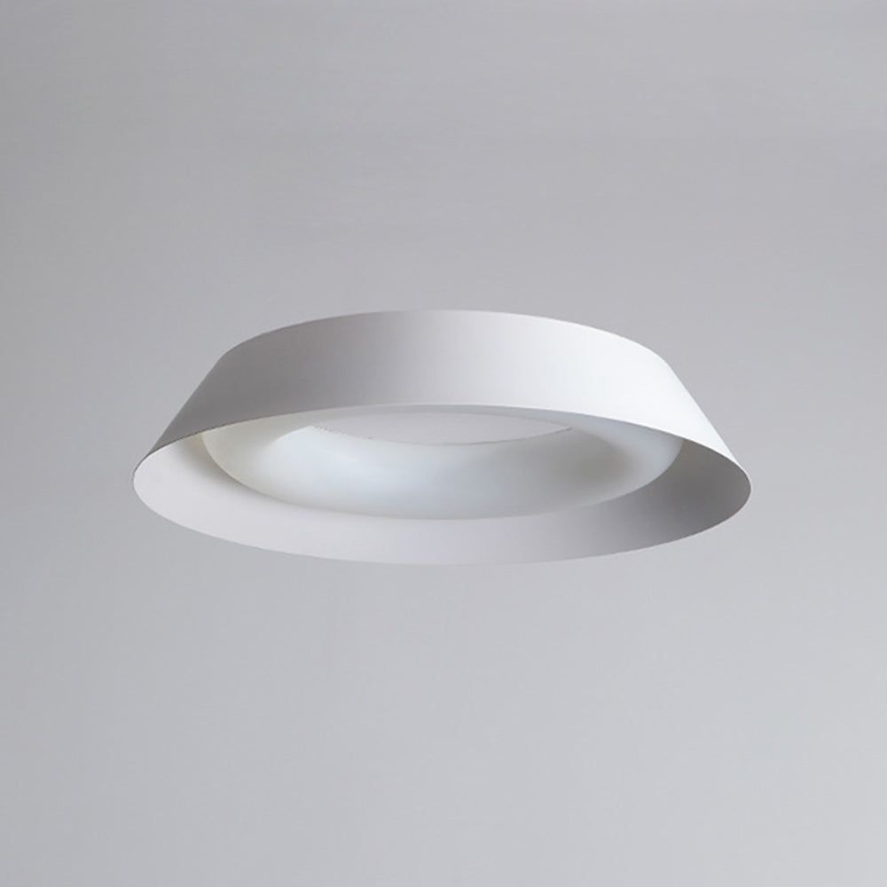 Quinn Nordic Bowl Metal Ceiling Lamp, White, Bedroom