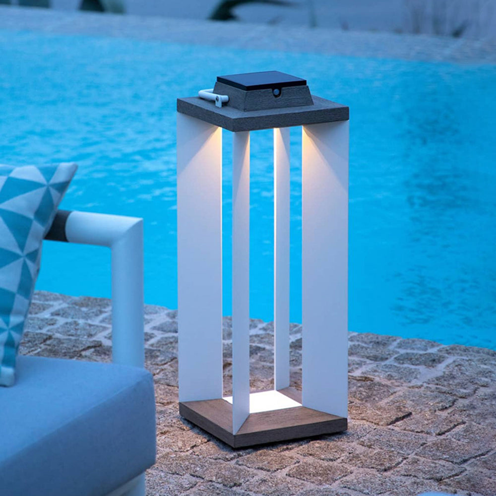 Orr Rectangular Outdoor Solar Floor Lamp, L 35/55CM 