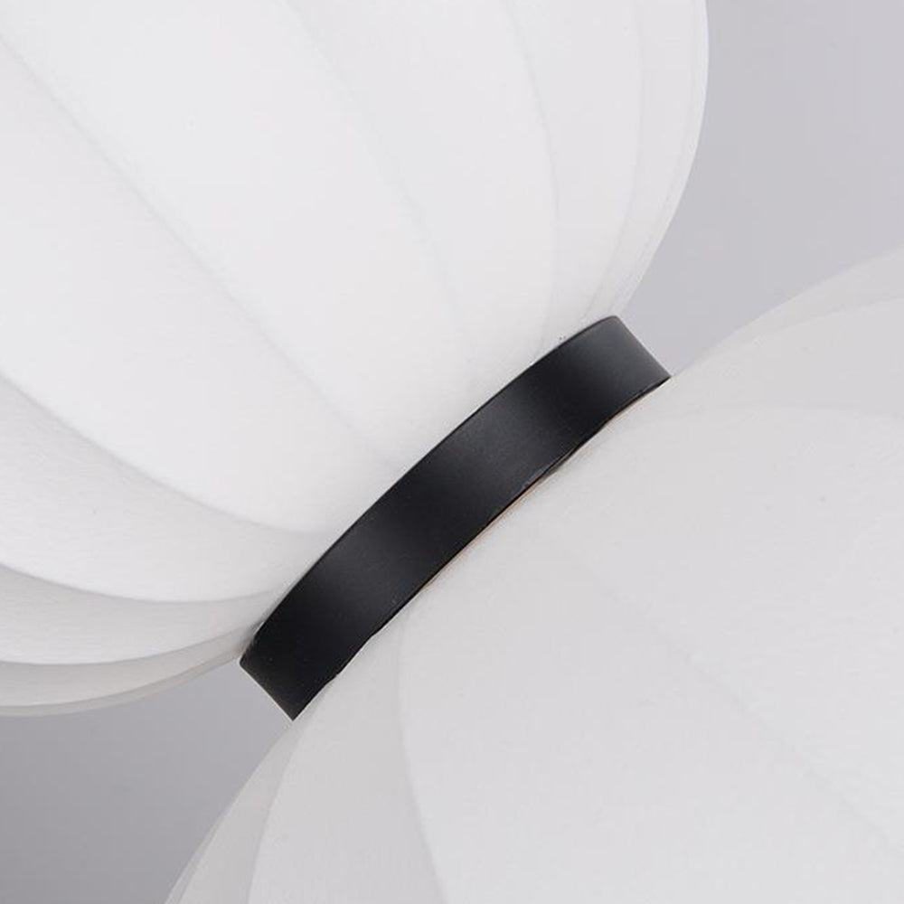 Renée Modern Pendant Lamp in Artificial Silk, White