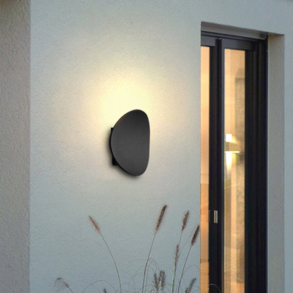 Orr Pebbles-formet Udendørs Væglampe, L 18CM