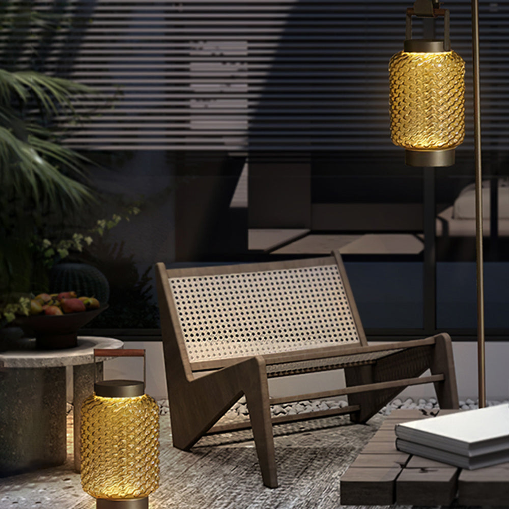 Hailie Lantern Outdoor Floor Lamp 