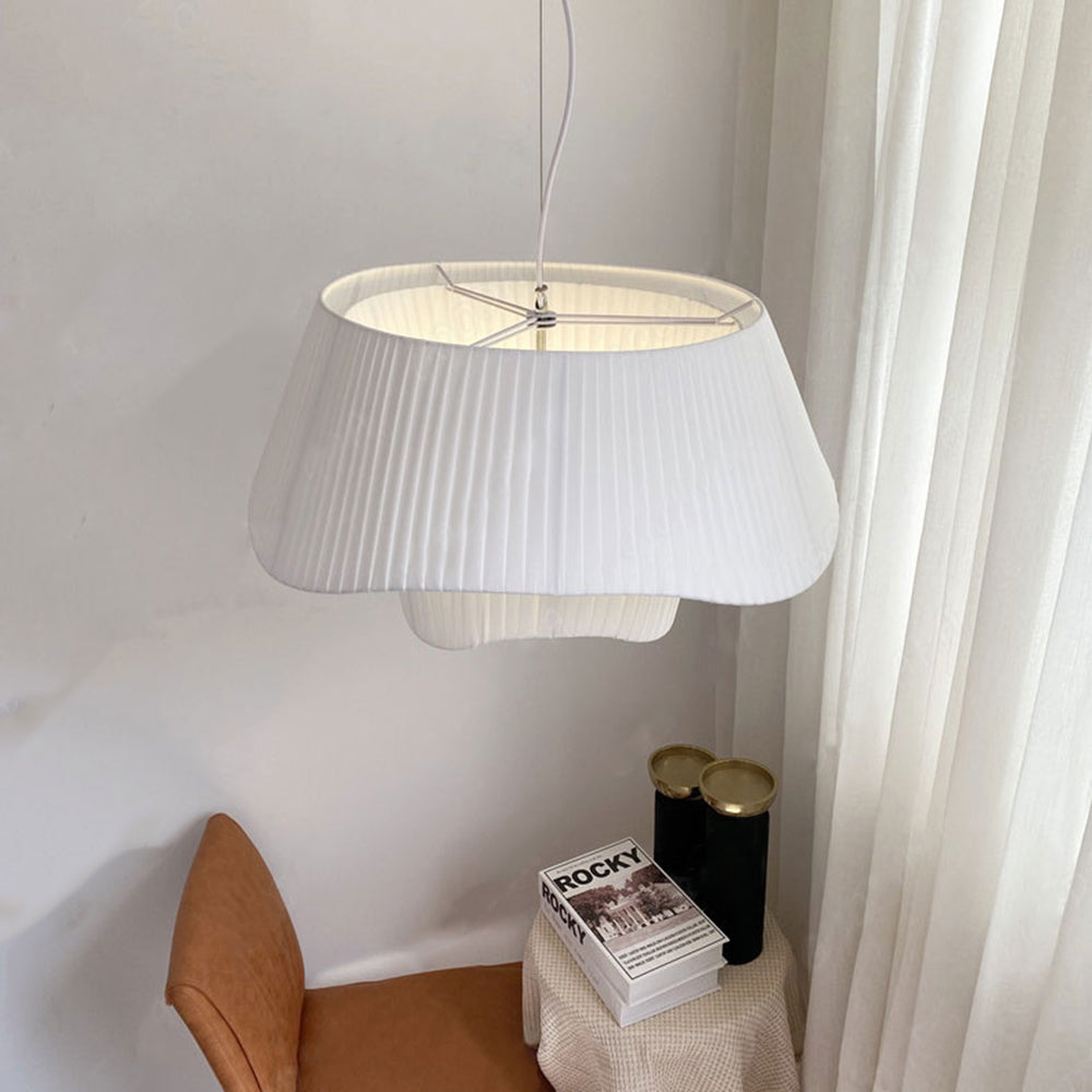 Renée French Fabric/Metal Pendant Lamp, White