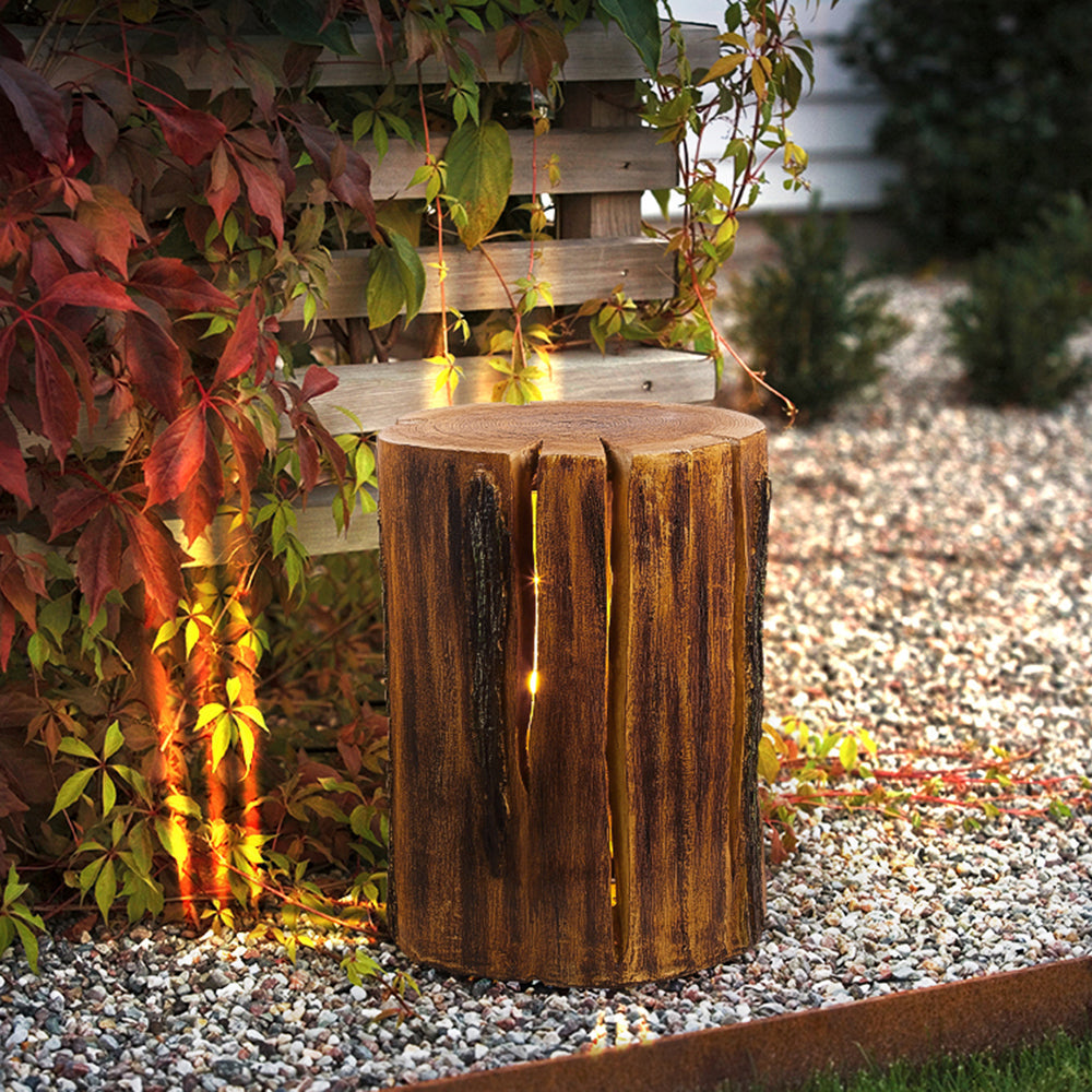 Orr Outdoor Floor Lamp with Wooden Poles