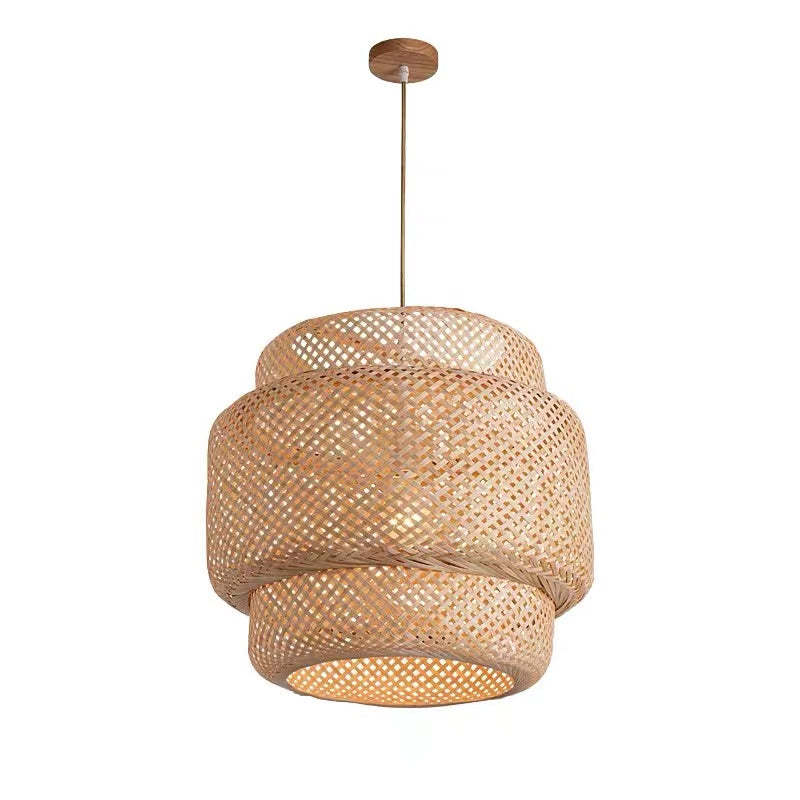 Japanese Stil Bambus Rattan Pendellampe - Las Sola-DK