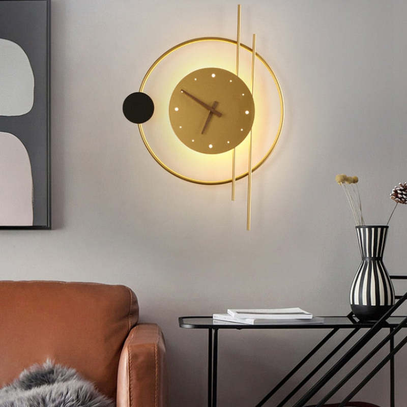 Wall Lamp - Room Decoration Light - Modern Clock Design