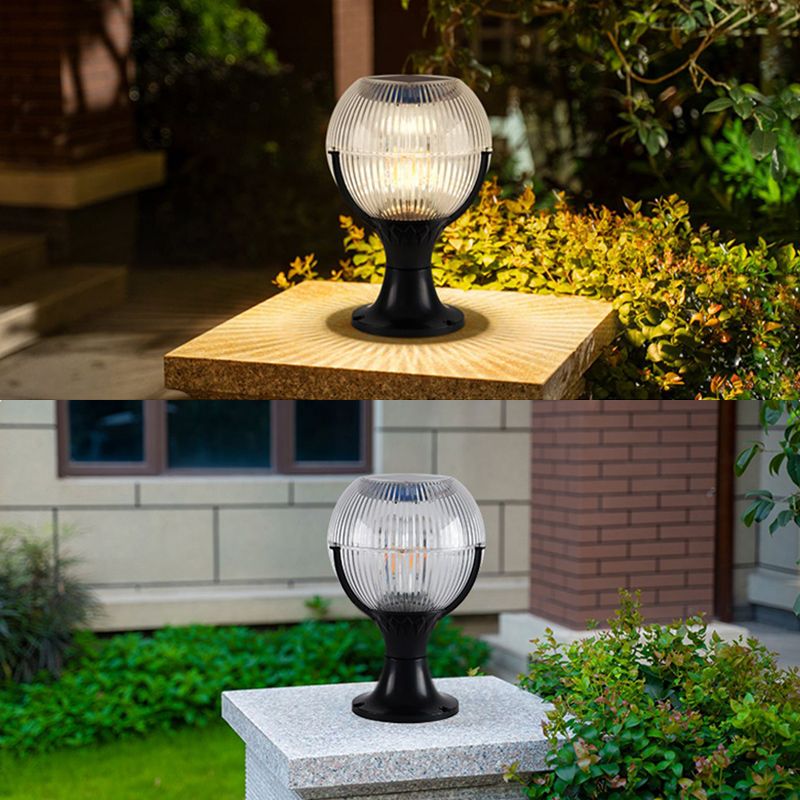 Hailie Solar Pier-Mount Outdoor Lights 