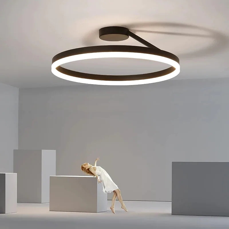 Modern Enkel Rund LED loftlampe for Soveværelset, Stuen