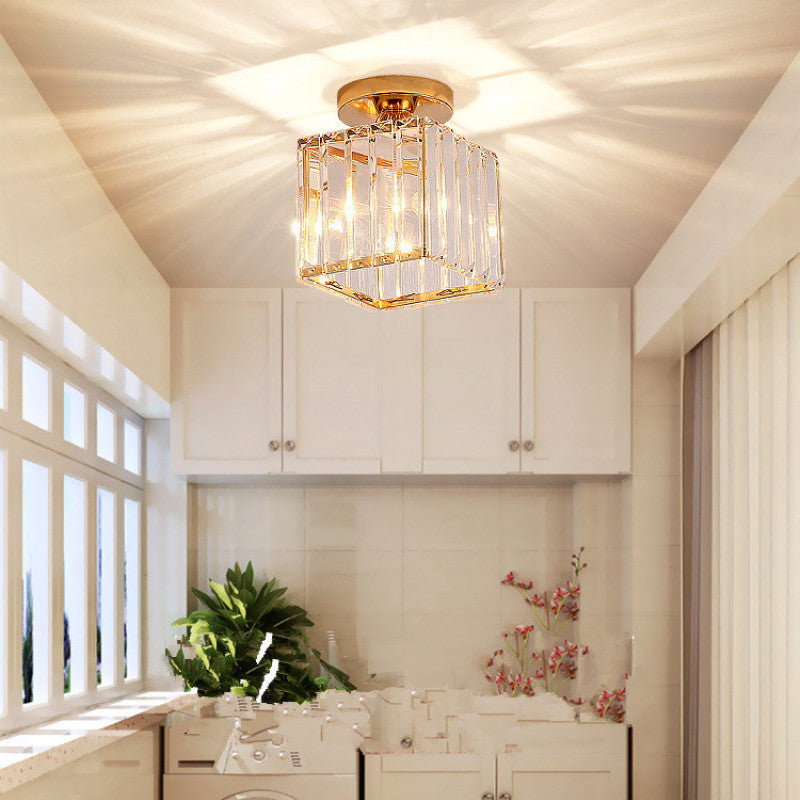 Modern Simple Crystal Ceiling Lamp for Bedroom, Hallway 