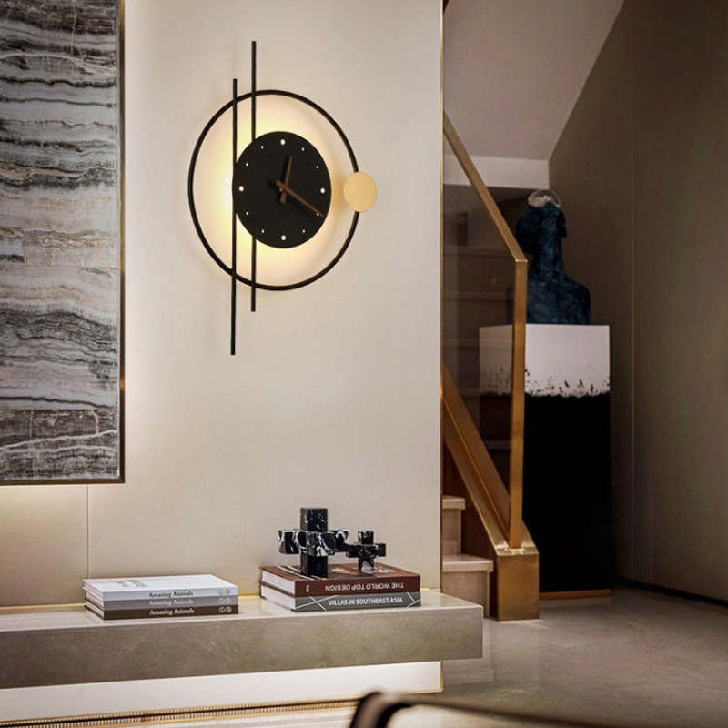 Wall Lamp - Room Decoration Light - Modern Clock Design