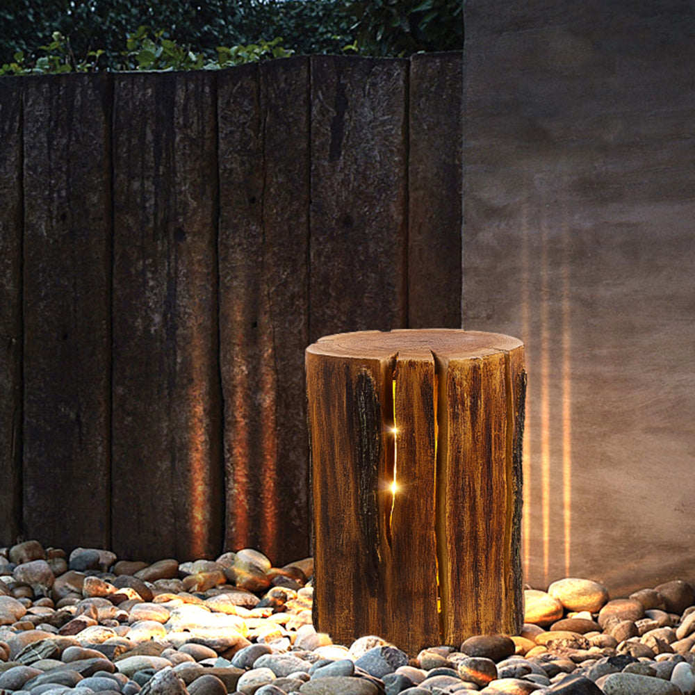 Orr Outdoor Floor Lamp with Wooden Poles