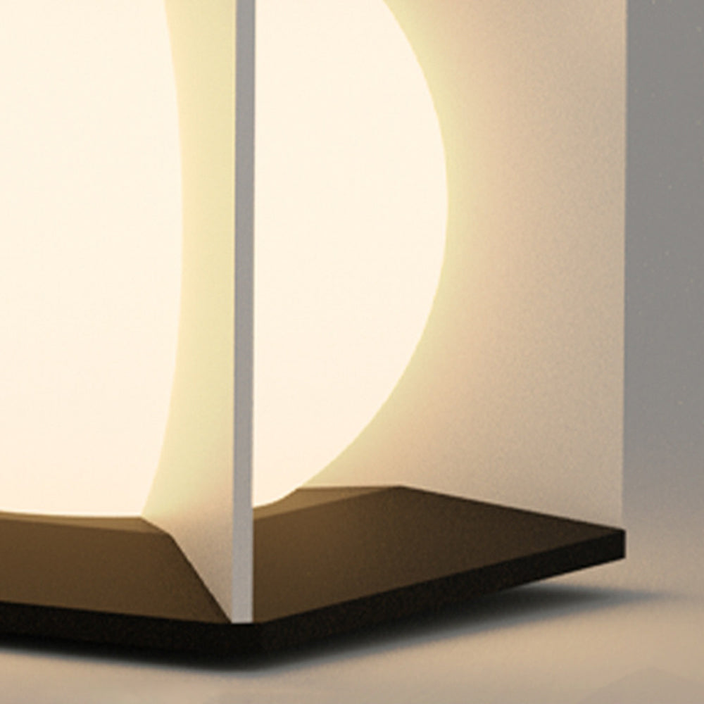 Elif Moon Outdoor Floor Lamp, Pillar Light 