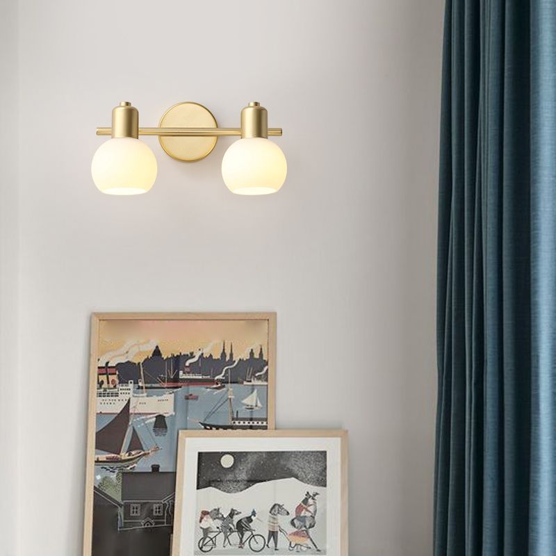Valentina Modern Kloden Metal Wall Mounted Lamps, Gold