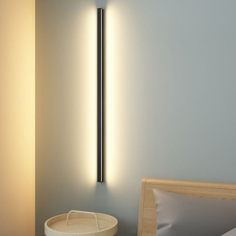Edge Black bar cabinet Mirror lamp for Bathroom, L 61/80/99/119CM