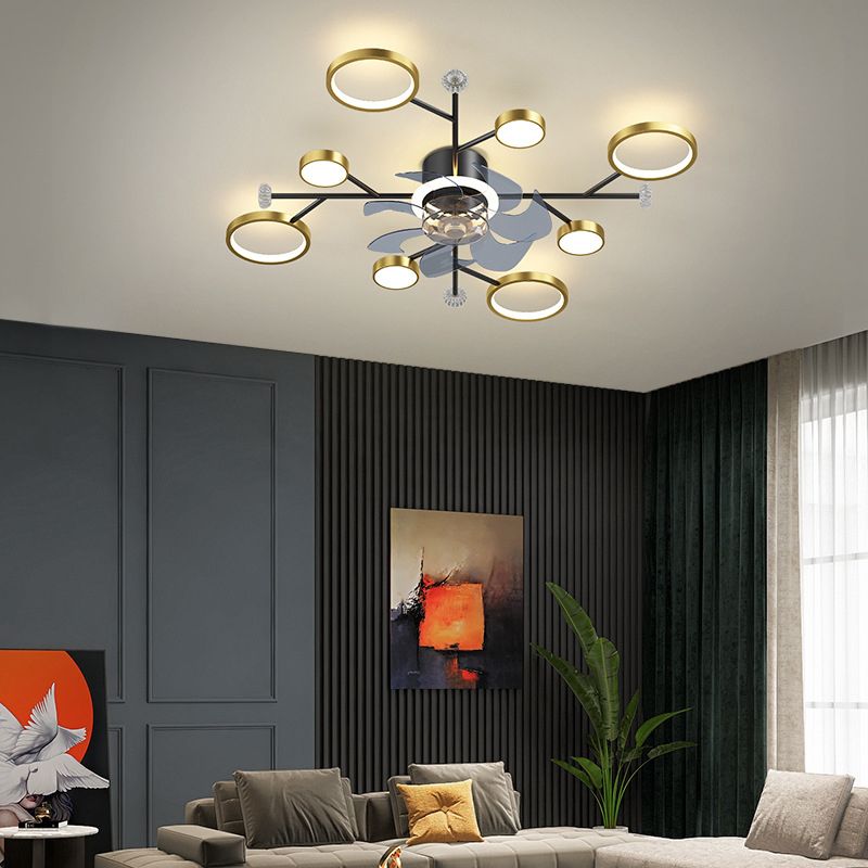 Weiss Ceiling Fan with Light, 2 Colour, DIA 68/88/107cm